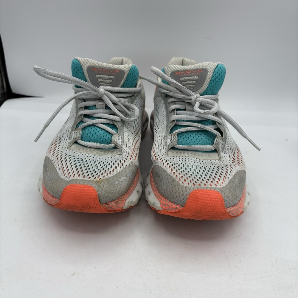 Under Armour Shoes Womens Size 9 HOVR Infinite Gray Orange Sneakers - Picture 4 of 10